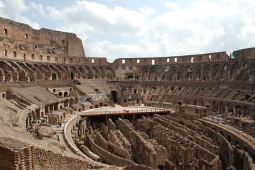 Naklejka premium Inside Rome Colosseum