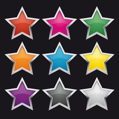 Fototapeta premium coloured stars