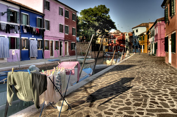 Tendedero en Burano