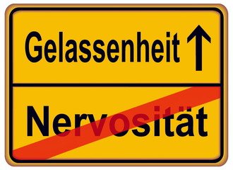 Gelassenheit – Nervosität