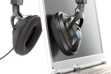 Black headphones