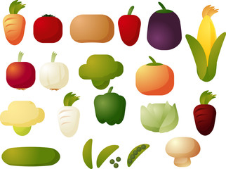 Vegetable icons