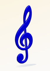 Obraz premium Notenschlüssel