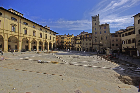 Arezzo, veduta di Piazza Grande