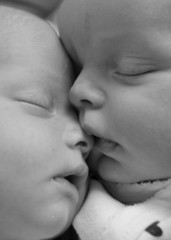 Twin babies sleeping - 12808133