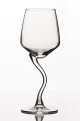 Empty wine glass
