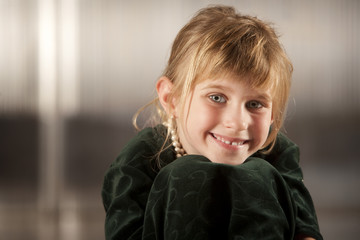Cute young girl with big eyes
