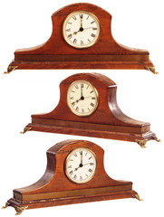 isolated old-fashioned clock