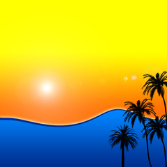 Obraz na płótnie Canvas sunny beach