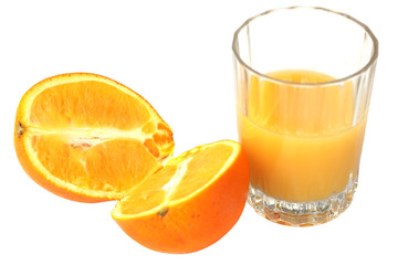 orange, jus et fruit