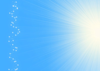 Sun on a blue sky