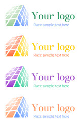Architectural corporate logo set