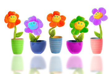 toy flower isolated on white