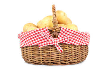 Potatoes in the basket