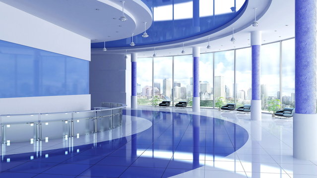 Interior of a hall