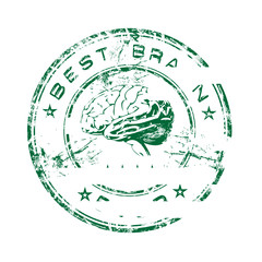 Best brain rubber stamp