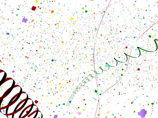 confettis et serpentins