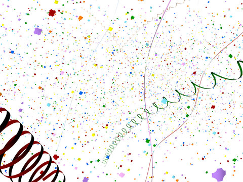 confettis et serpentins