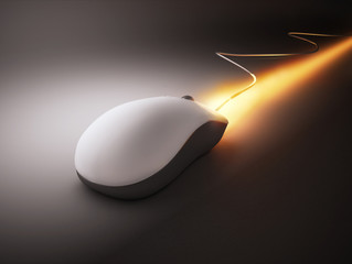 High speed mouse with rocket fire