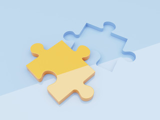 Fototapeta premium Jigsaw puzzle