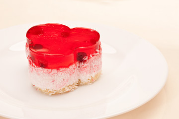 fancy cake with cherry