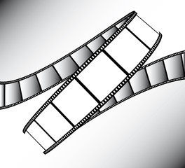 vector movie/photo film - illustration on gradient background