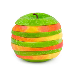 Sliced apples