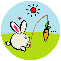 Rabbit with a Carrot