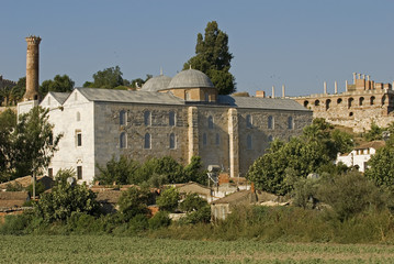 Isabey Mosque,  and Basilica of St. John, Selcuk, Turkey