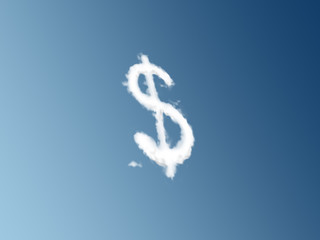 Dollar sign cloud