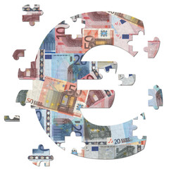 Euro symbol jigsaw