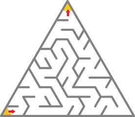 Triangle maze