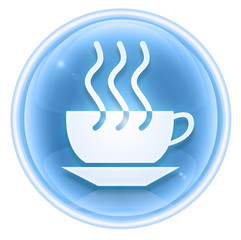 coffee cup icon ice, isolated on white background.