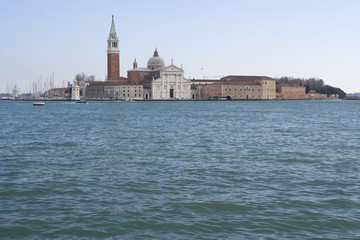 Fototapeta na wymiar Veduta di isola a Venezia Italy
