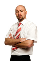 Businessman isolated on a white background