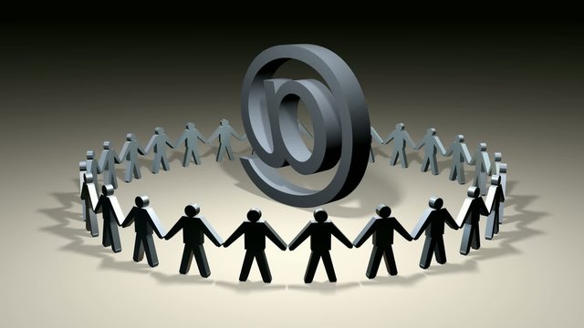 human circle animation loop HD1080