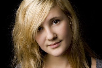 Naklejka premium young beautiful teenage girl