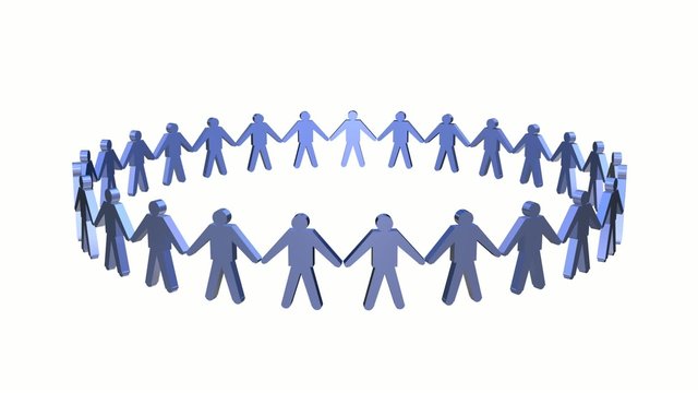 human circle animation loop HD1080