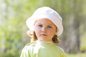 Girl in the forest