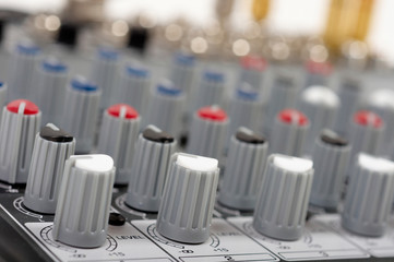 Obraz premium Audio control console
