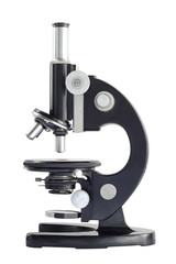 Old scientific microscope