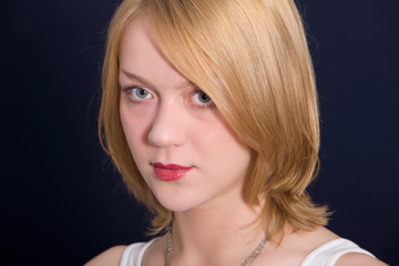 Naklejka premium Portrait of the beautiful blonde