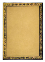 Old sheet of paper with clipping path