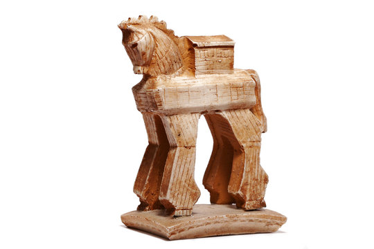 troyan horse bibelot figurine