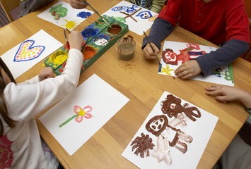 Obraz premium children painting