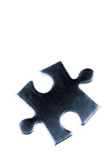 Jigsaw puzzle piece on white