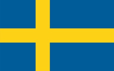 Sweden national flag. Illustration on white background