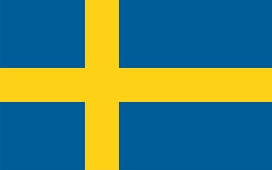 Sweden national flag. Illustration on white background