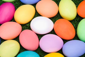Fototapeta na wymiar Colorful eggs