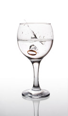 Ring in the glass.